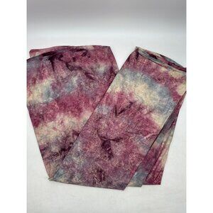 Tie-Dye 4-Way Stretch Spandex Blend Fabric 62"x108" Multicolor Gold Design